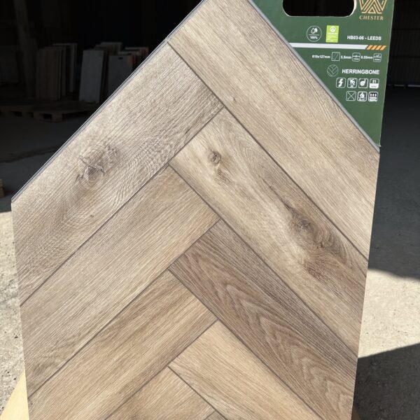 Кварцвинил Leeds Herringbone 610x127 mm