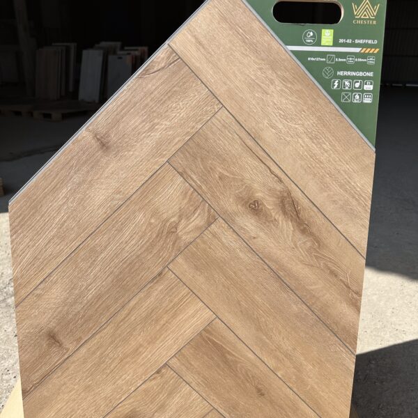 Кварцвинил Sheffield Herringbone 610x127 mm